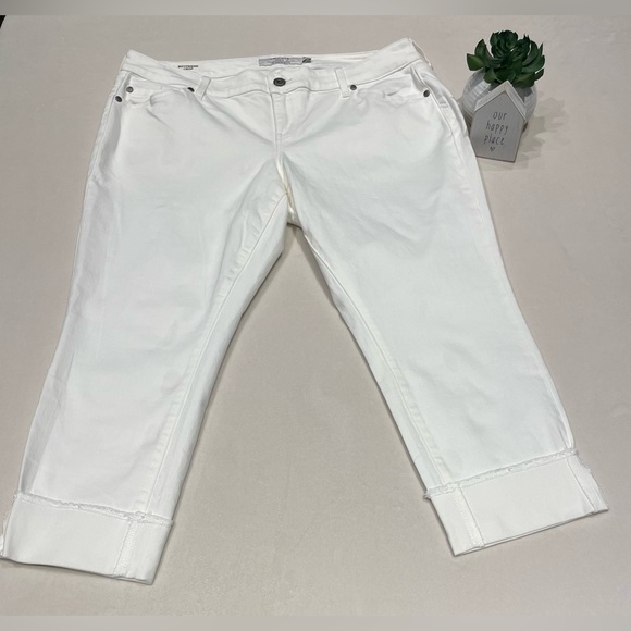 Woman’s Torrid Cropped Boyfriend Jeans Size 14 - Picture 1 of 6